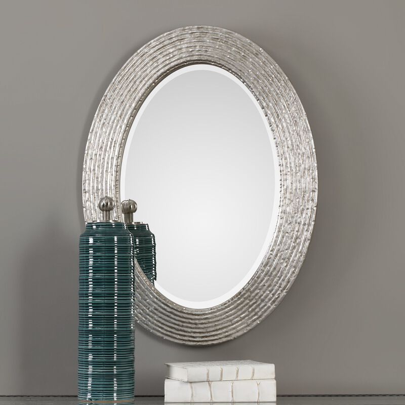 Uttermost Conder Oval Silver Mirror image number 3